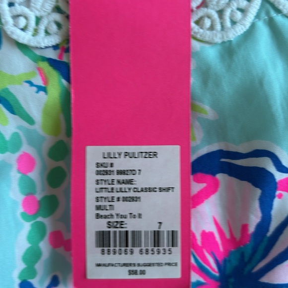 Size 7 NWT Lilly Pulitzer shift dress. - Picture 2 of 3